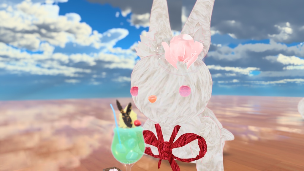 オリジナル3Dモデル 『クリームソーダ * ice cream float』* VRChat