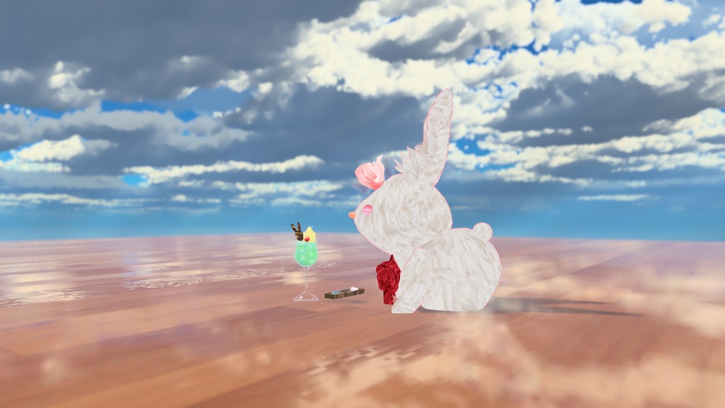 オリジナル3Dモデル 『クリームソーダ * ice cream float』* VRChat