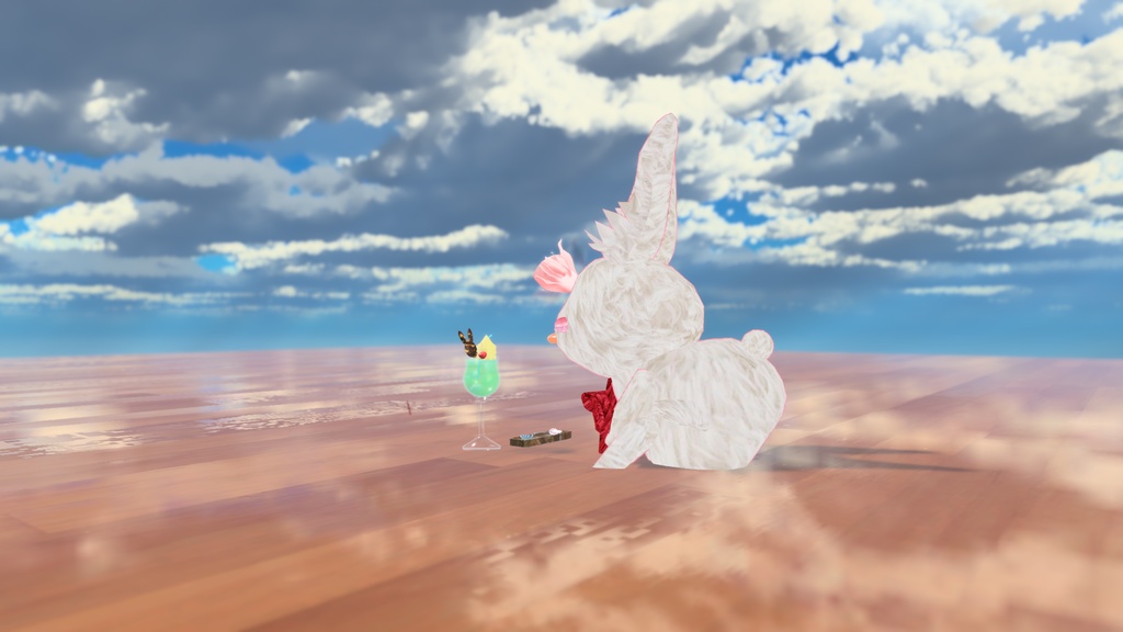 オリジナル3Dモデル 『クリームソーダ * ice cream float』* VRChat