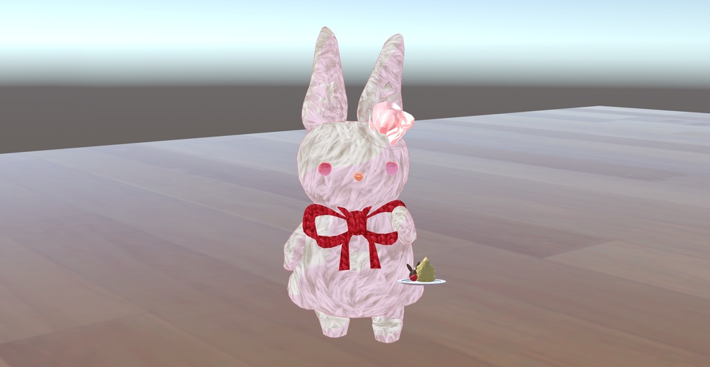 オリジナル3Dモデル 『うさぎのおやつセット』 * cluster