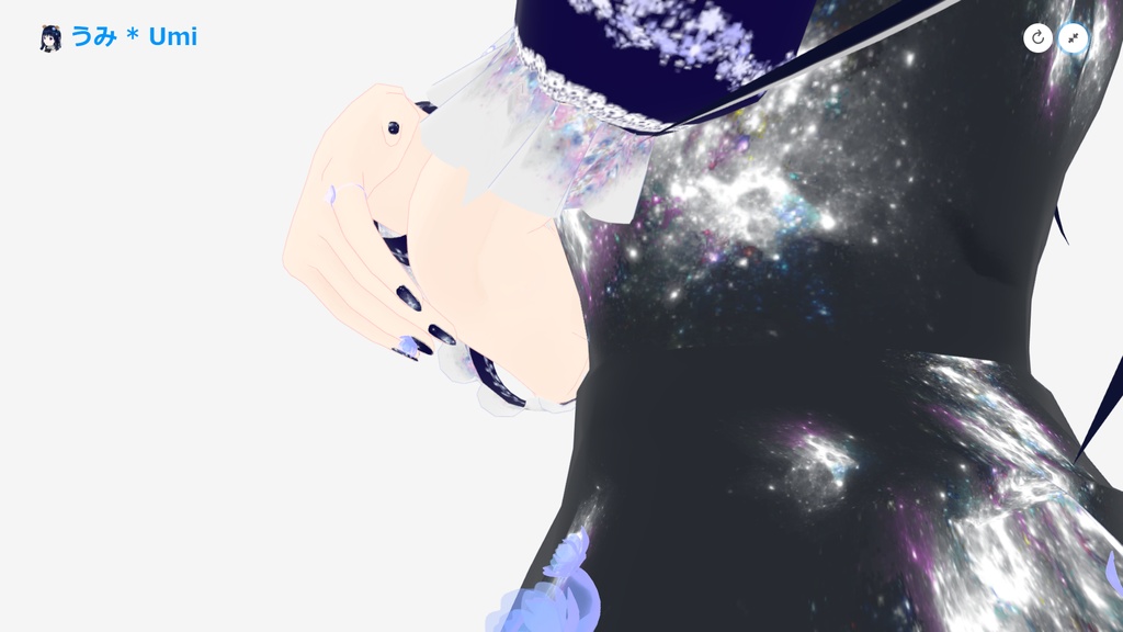 オリジナル3Dモデル アバター『うみ * Umi』 VRChat * cluster * NEOKET 対応