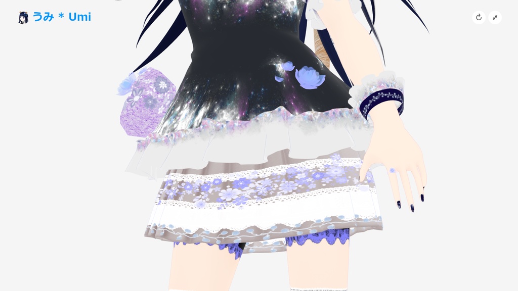 オリジナル3Dモデル アバター『うみ * Umi』 VRChat * cluster * NEOKET 対応