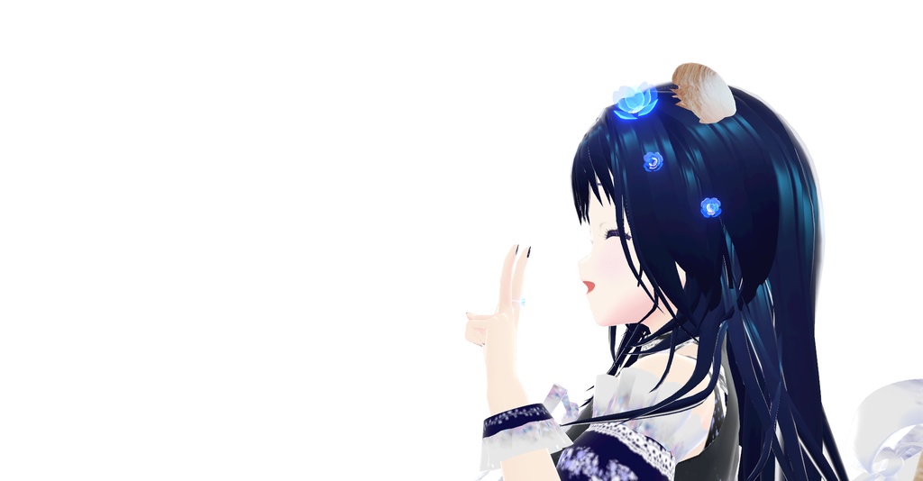 オリジナル3Dモデル アバター『うみ * Umi』 VRChat * cluster * NEOKET 対応