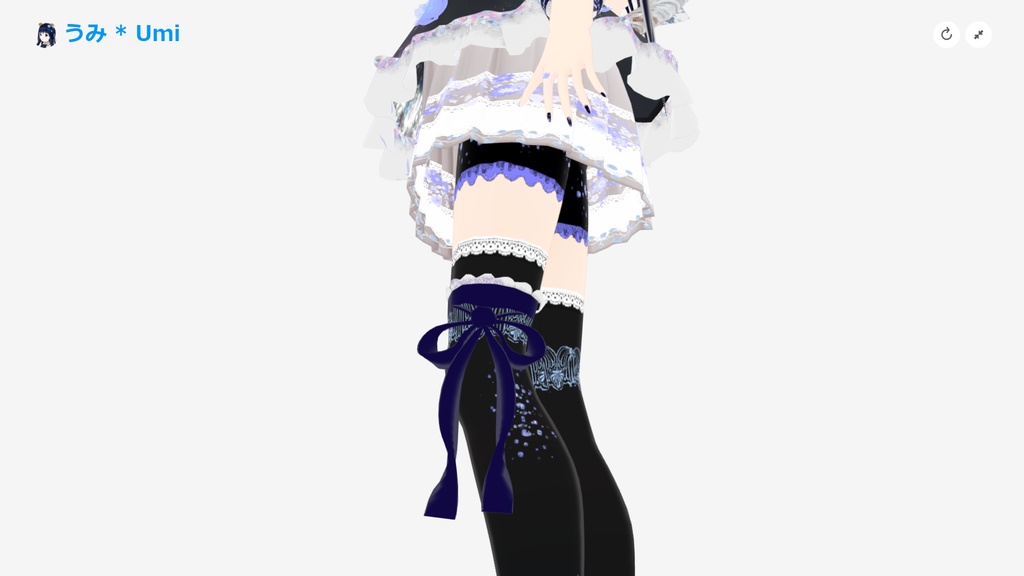 オリジナル3Dモデル アバター『うみ * Umi』 VRChat * cluster * NEOKET 対応