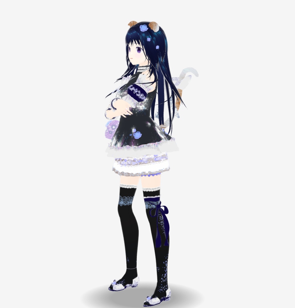 オリジナル3Dモデル アバター『うみ * Umi』 VRChat * cluster * NEOKET 対応