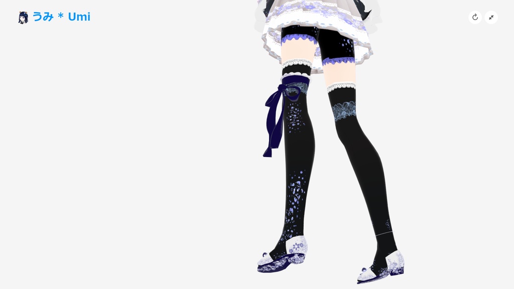 オリジナル3Dモデル アバター『うみ * Umi』 VRChat * cluster * NEOKET 対応