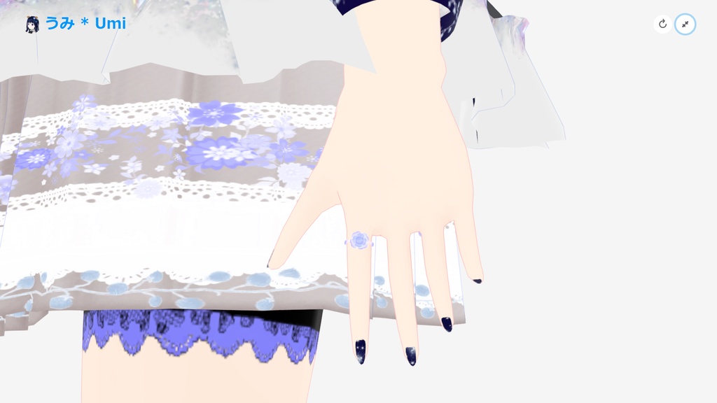 オリジナル3Dモデル アバター『うみ * Umi』 VRChat * cluster * NEOKET 対応