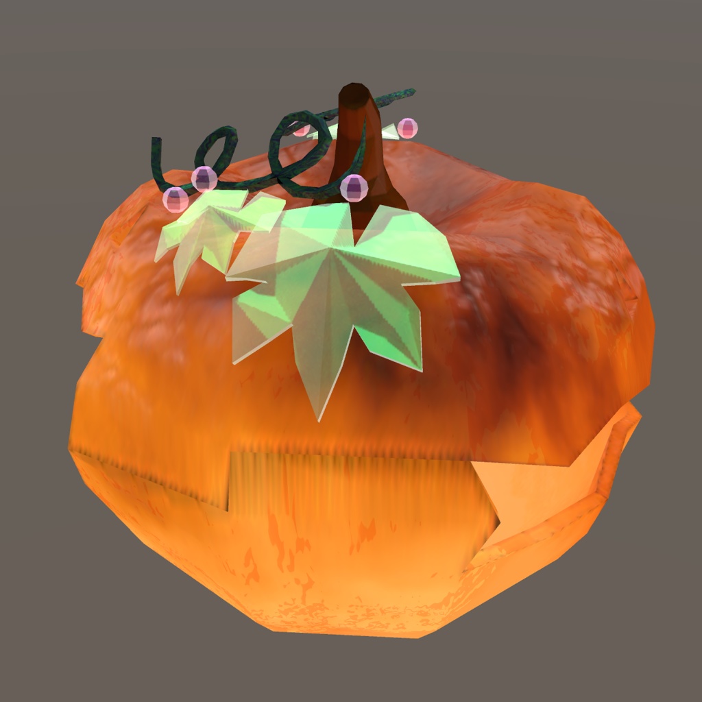 オリジナル3Dモデル 『かぼちゃ・パンプキン・ハロウィン * Jack-o'-Lantern』VRChat * cluster