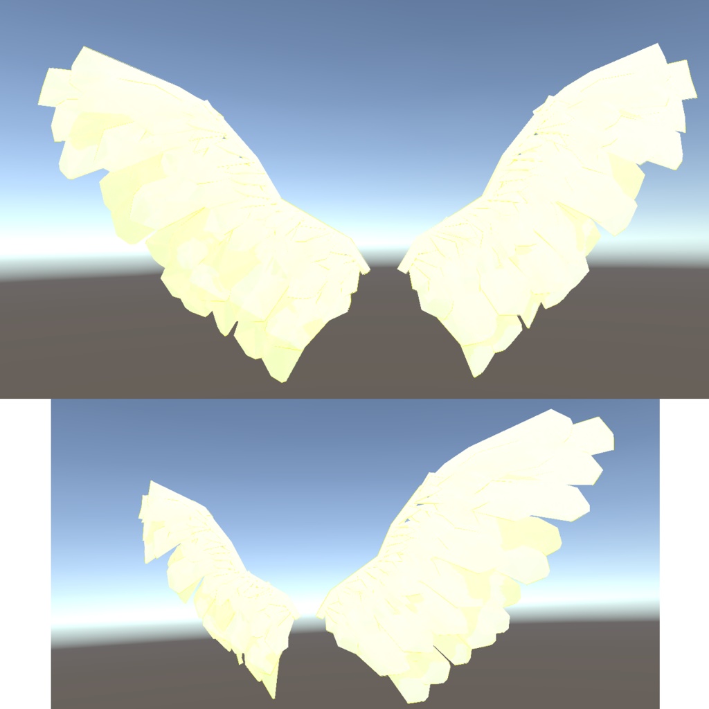 オリジナル3Dモデル 『羽根・翼 * はね・つばさ * wings』VRChat * cluster
