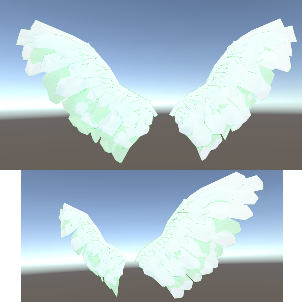オリジナル3Dモデル 『羽根・翼 * はね・つばさ * wings』VRChat * cluster