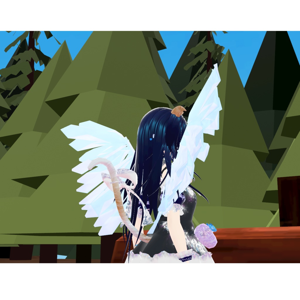 オリジナル3Dモデル 『羽根・翼 * はね・つばさ * wings』VRChat * cluster