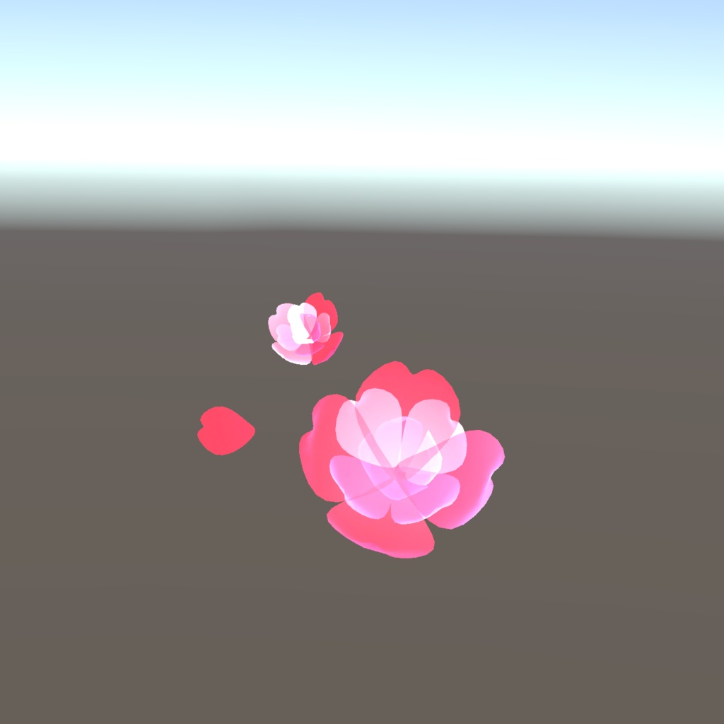 オリジナル3Dモデル 『花・花びら・はな * flower・petal』VRChat * cluster