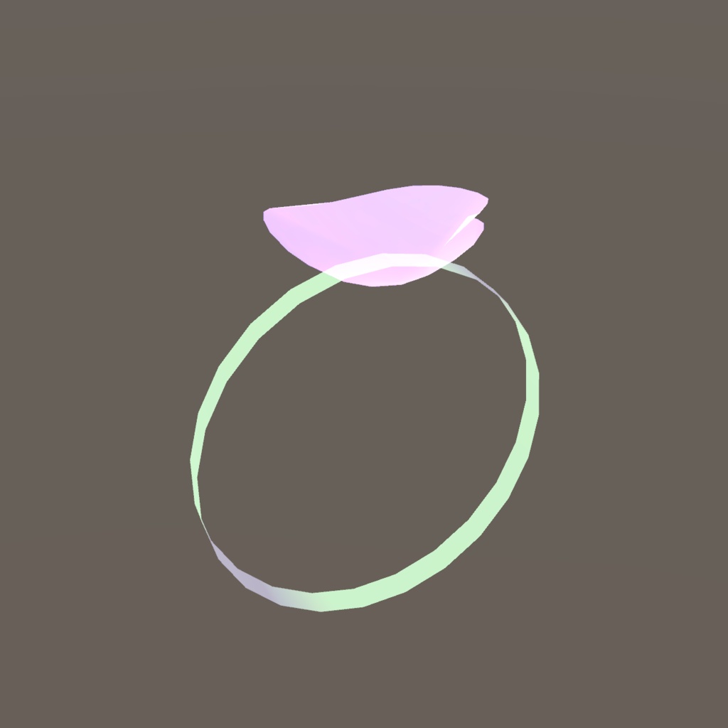 オリジナル3Dモデル 『指輪・花・花びら * Ring・flower・petal』VRChat * cluster