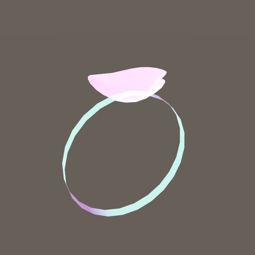 オリジナル3Dモデル 『指輪・花・花びら * Ring・flower・petal』VRChat * cluster