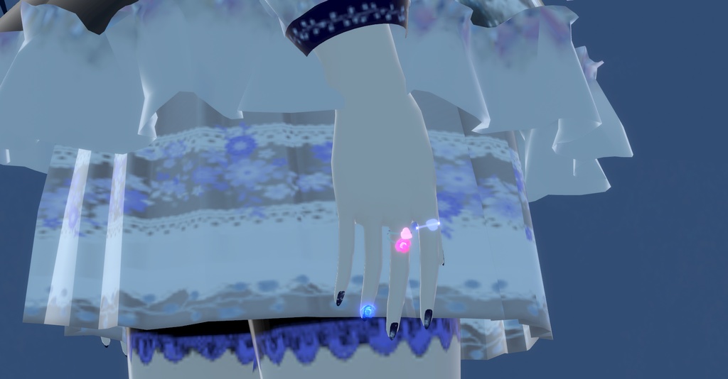 オリジナル3Dモデル 『指輪・花・花びら * Ring・flower・petal』VRChat * cluster