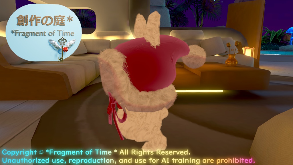 オリジナル3Dモデル 『サンタ帽子 * Santa-hat』VRChat * cluster