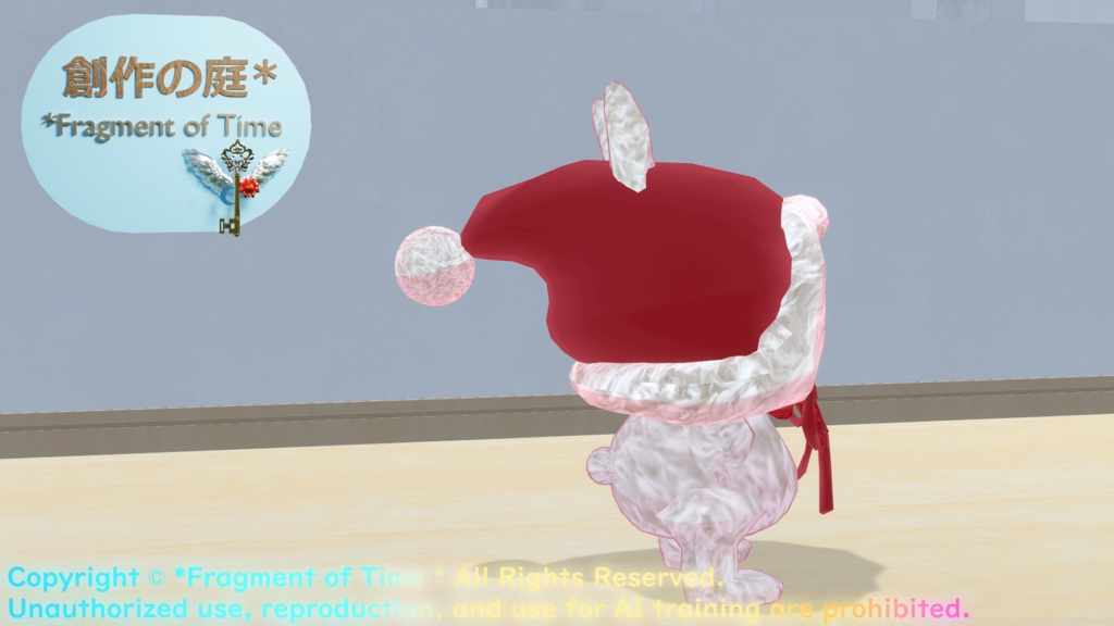 オリジナル3Dモデル 『サンタ帽子 * Santa-hat』VRChat * cluster