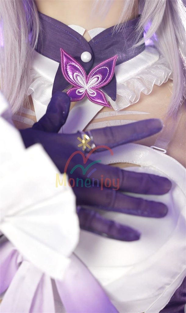 Monenjoy  キャストリス コスプレ衣装 礼服 シューズカバー付 ワンピース 「死影の侍女」キャストリス Castorice 可愛い 豪華衣装