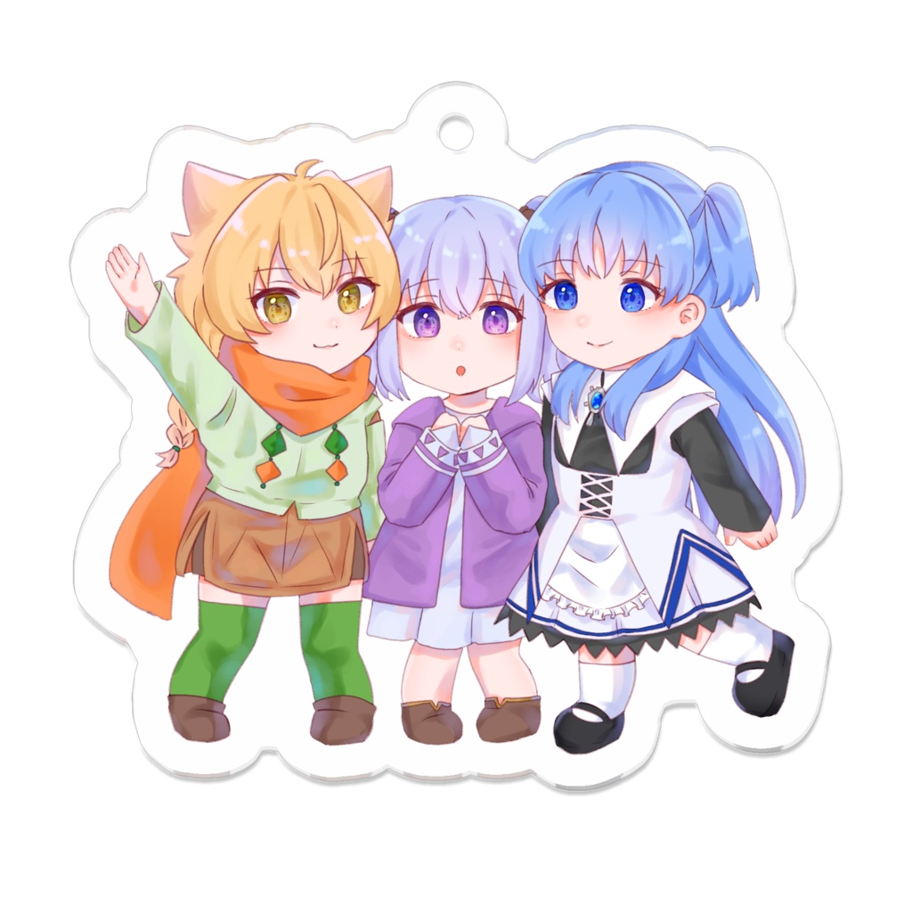 すかすか アクリルキーホルダー