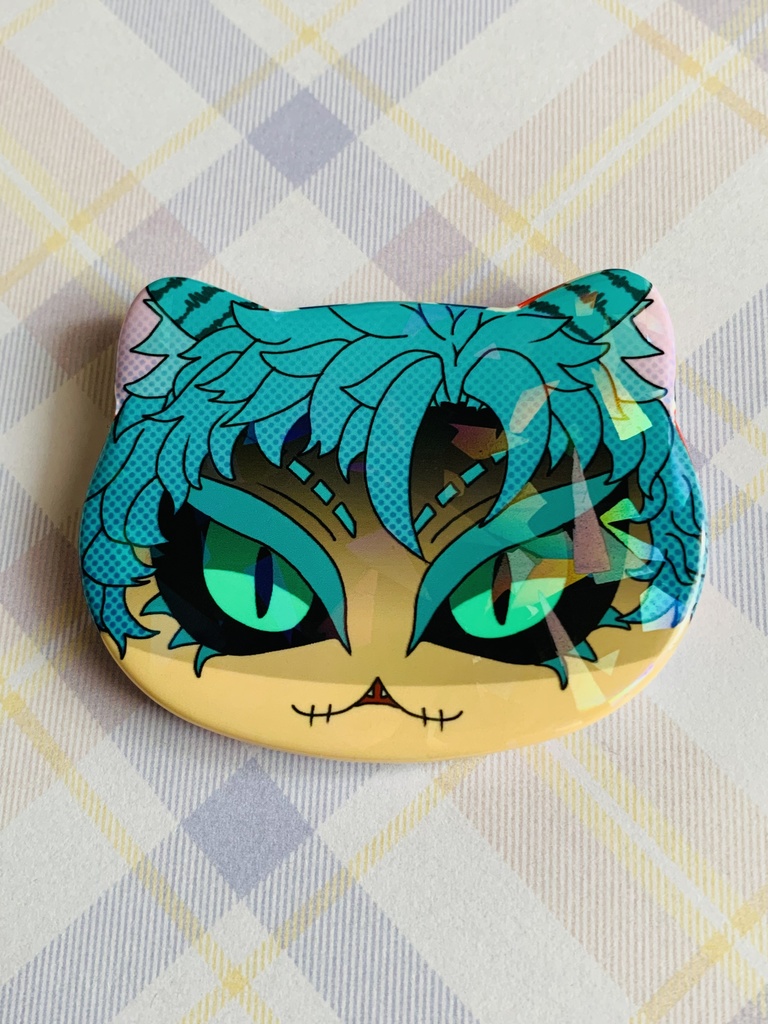チェシャ猫缶バッジ