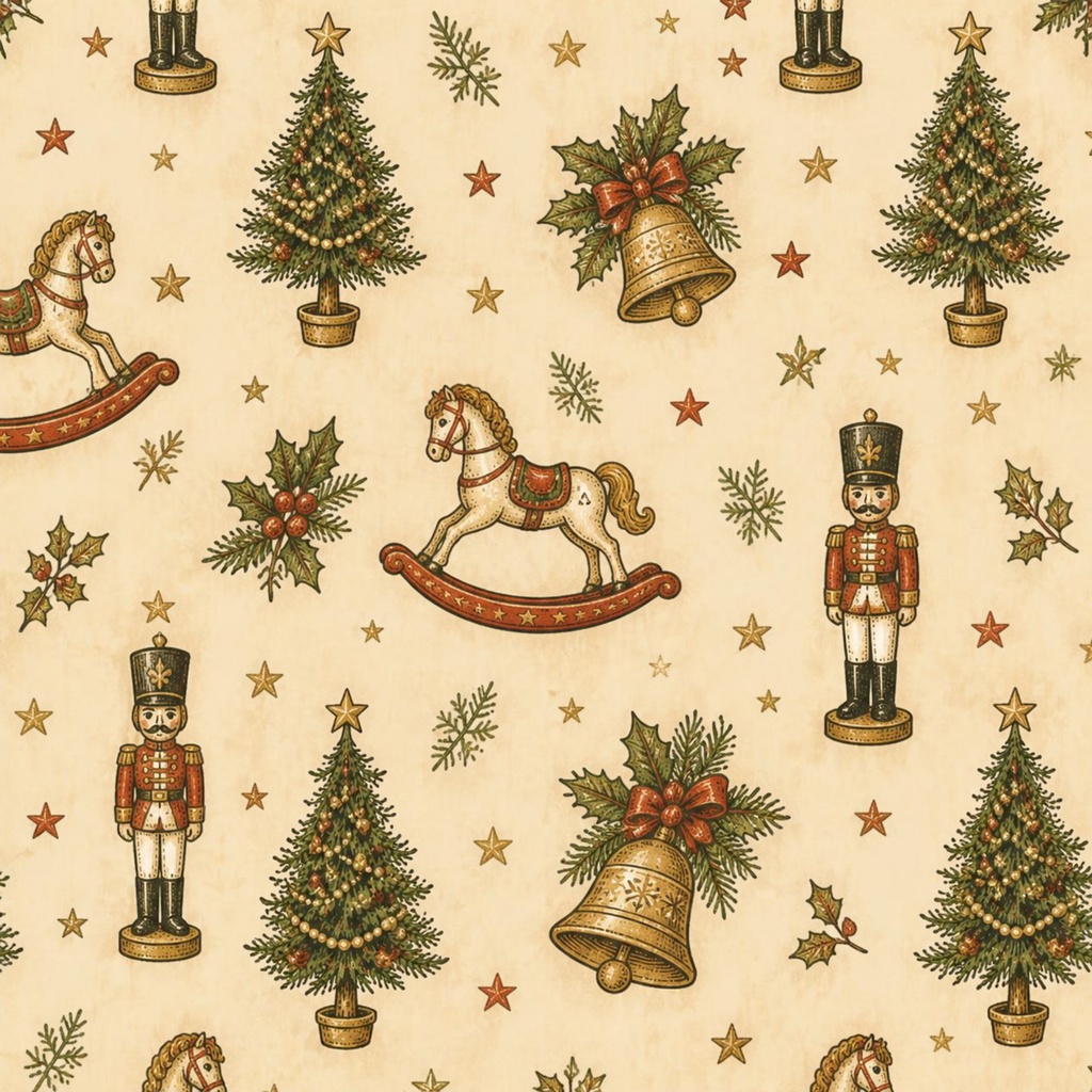 北欧風ヴィンテージ・クリスマス デザインペーパー セット