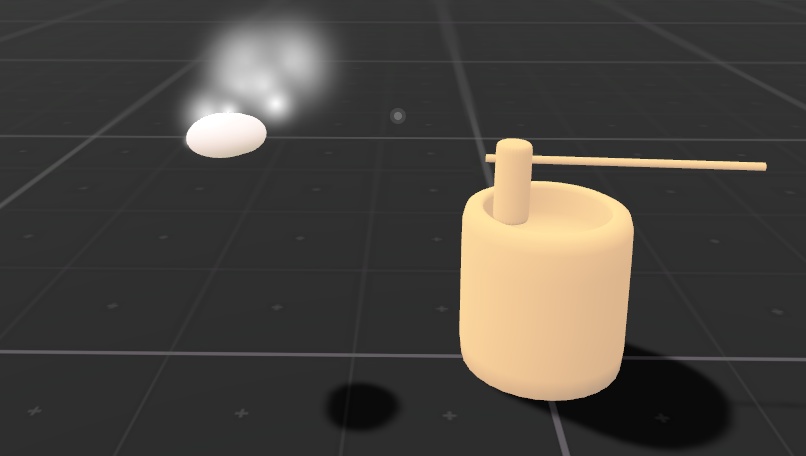 簡易餅つきギミック