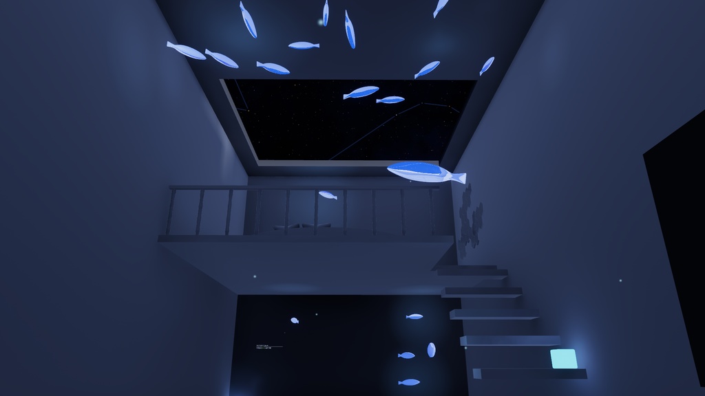 【VRChat向け】お部屋を泳ぐ魚のパーティクル