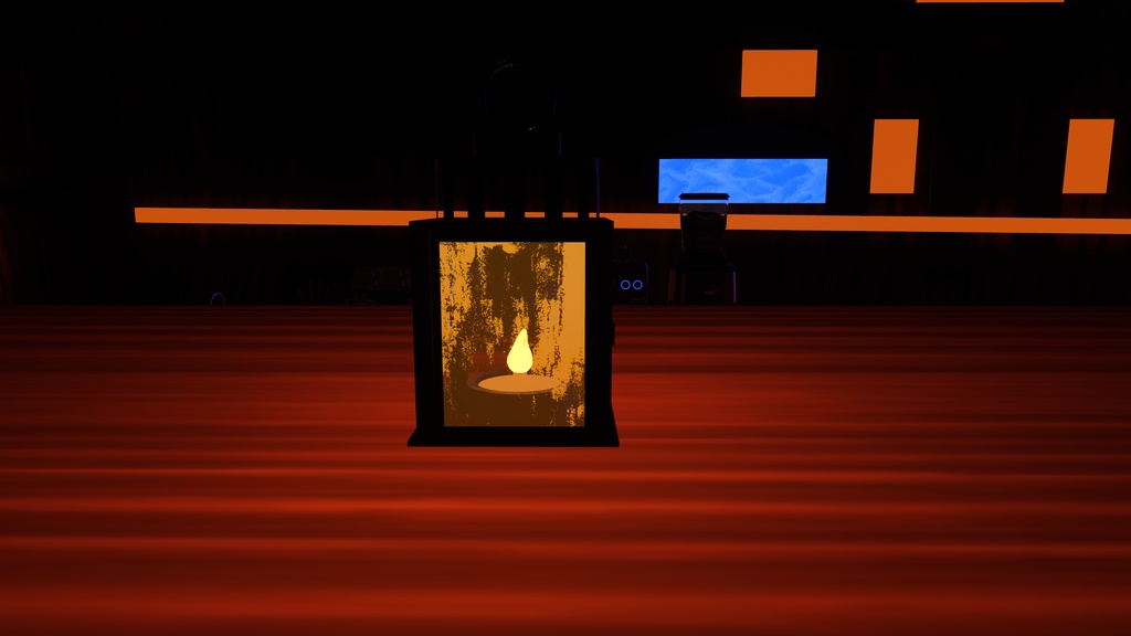 【VRChat想定】アンティーク・キャンドルランタン