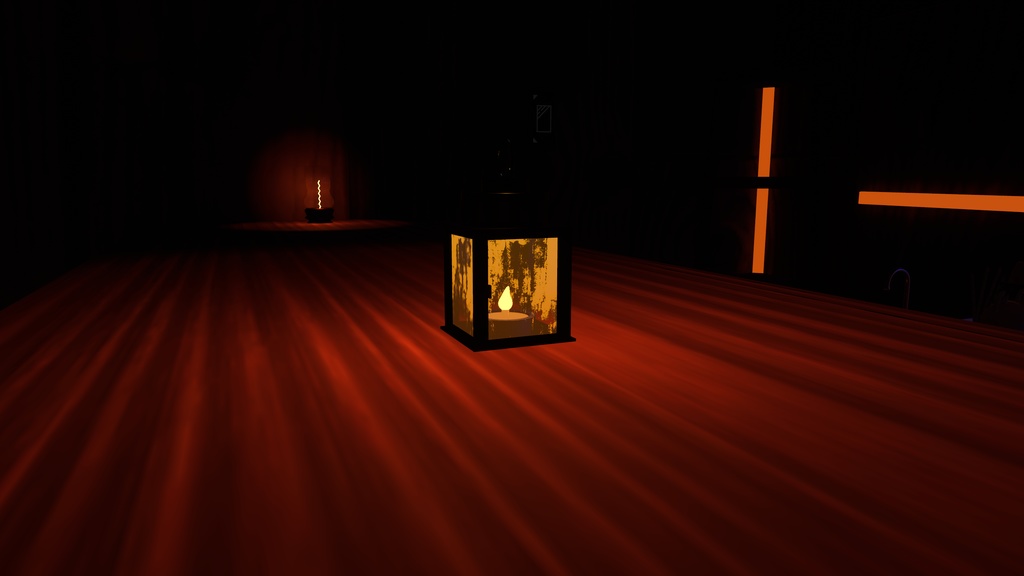【VRChat想定】アンティーク・キャンドルランタン