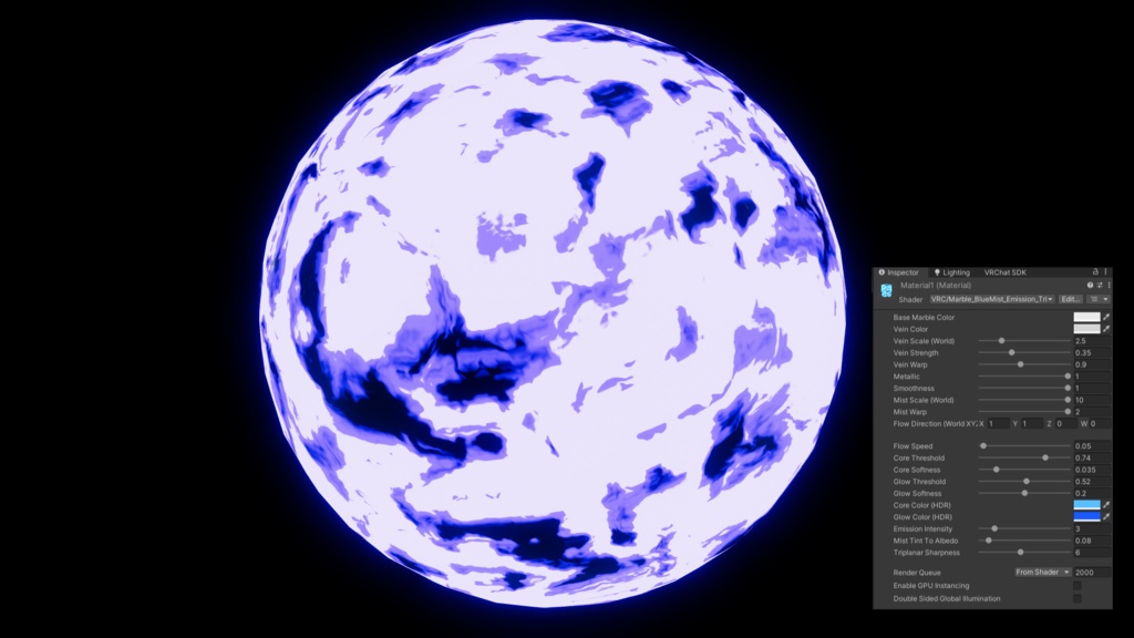 【Unity/VRChat対応】Dynamic Energy & Planet Shader