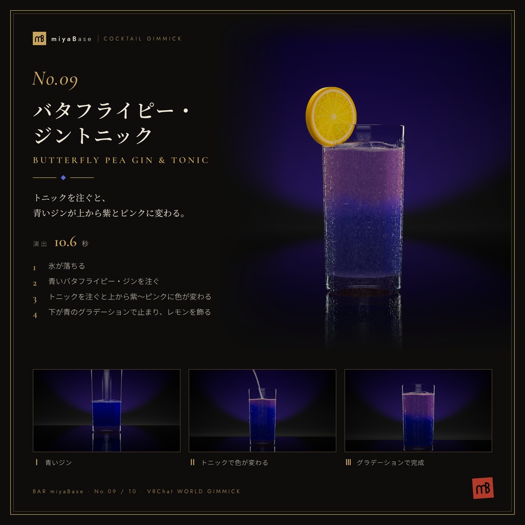 【発売記念セール~10/12】【VRChat向け】カクテルギミック 全10種
