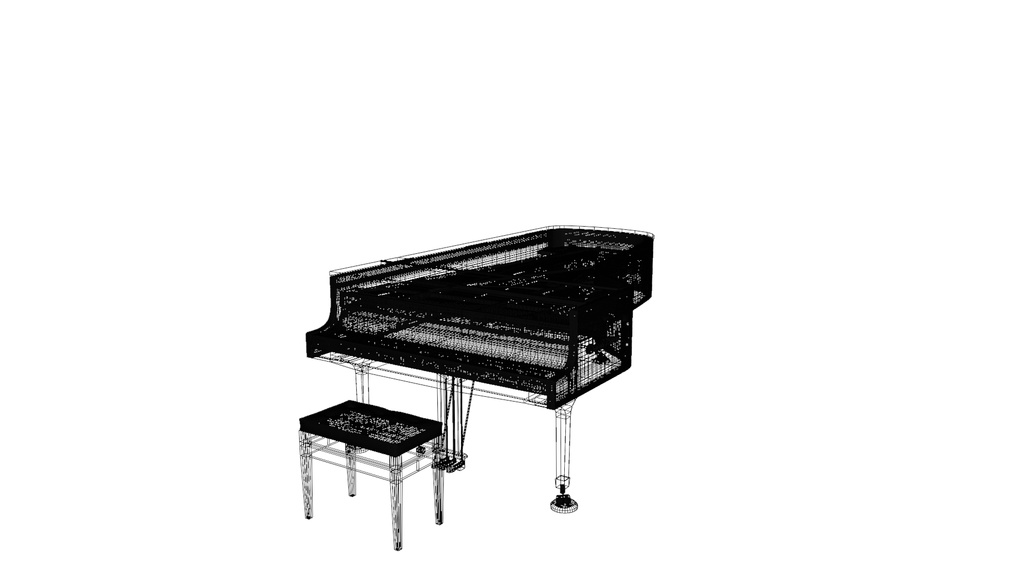 グランドピアノ/GrandPiano 3Dモデル