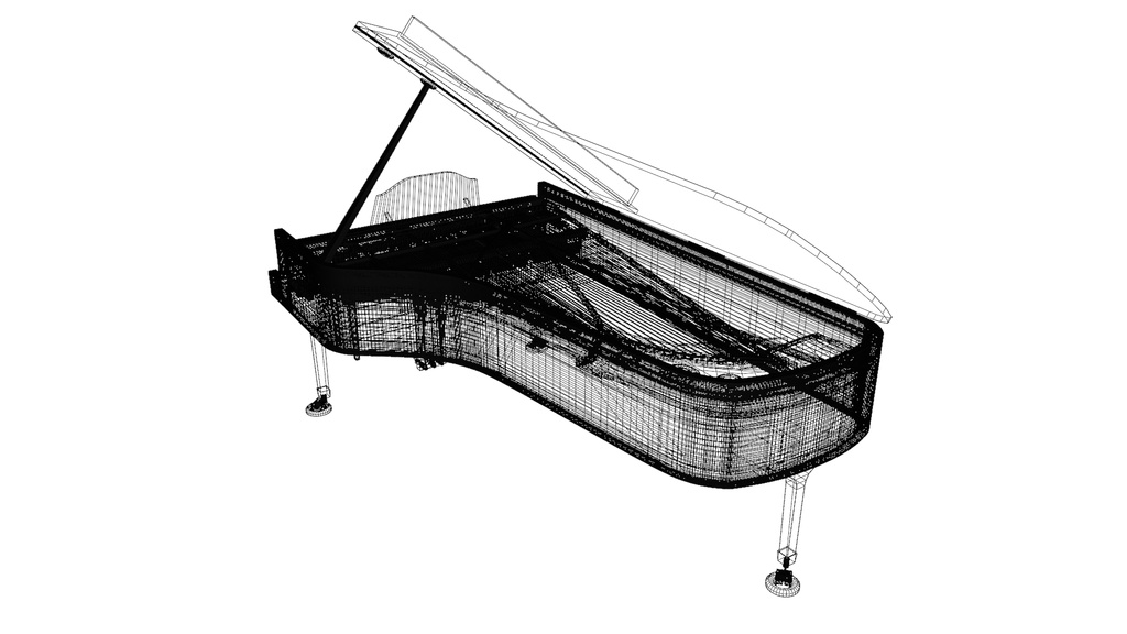 グランドピアノ/GrandPiano 3Dモデル