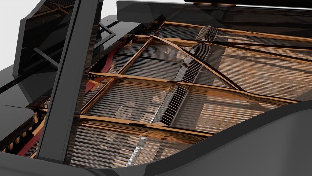 グランドピアノ/GrandPiano 3Dモデル