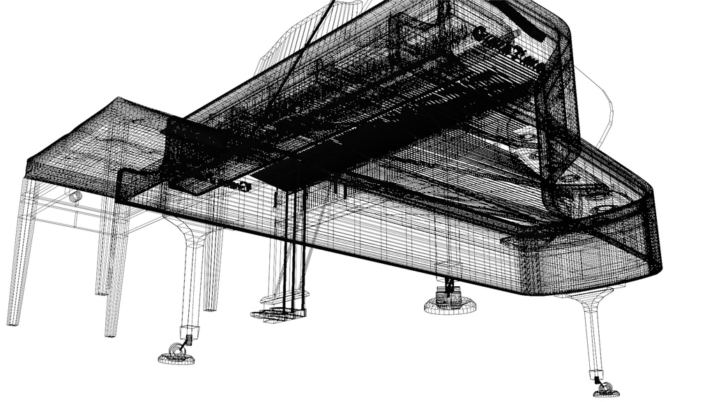 グランドピアノ/GrandPiano 3Dモデル