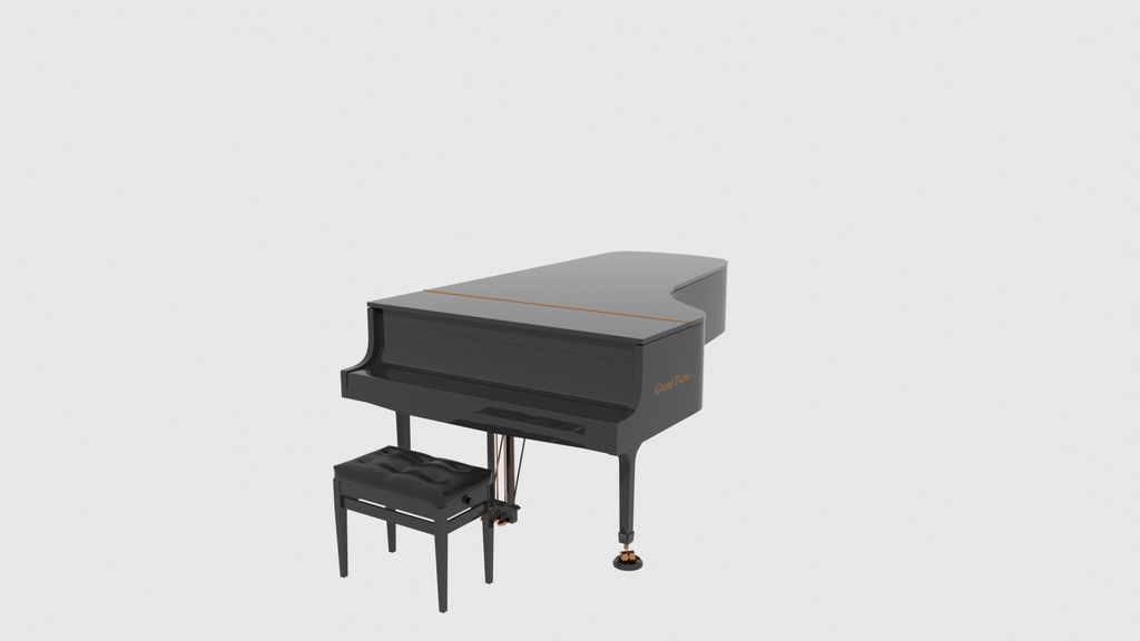 グランドピアノ/GrandPiano 3Dモデル