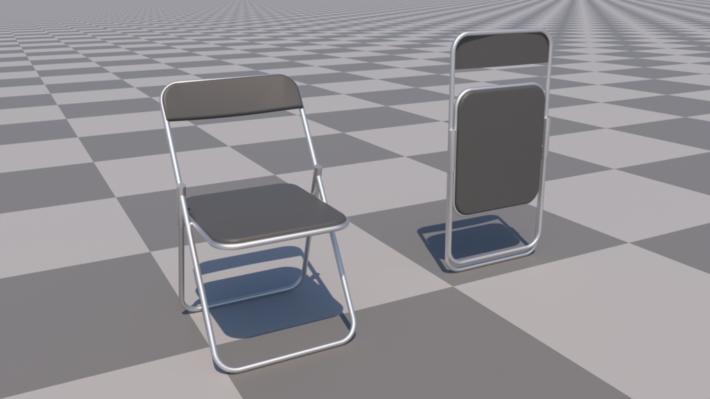 パイプ椅子/PipeChair　3Dモデル