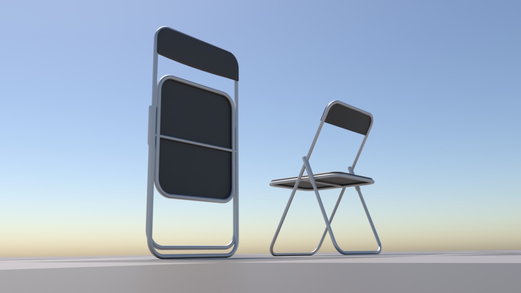 パイプ椅子/PipeChair 3Dモデル