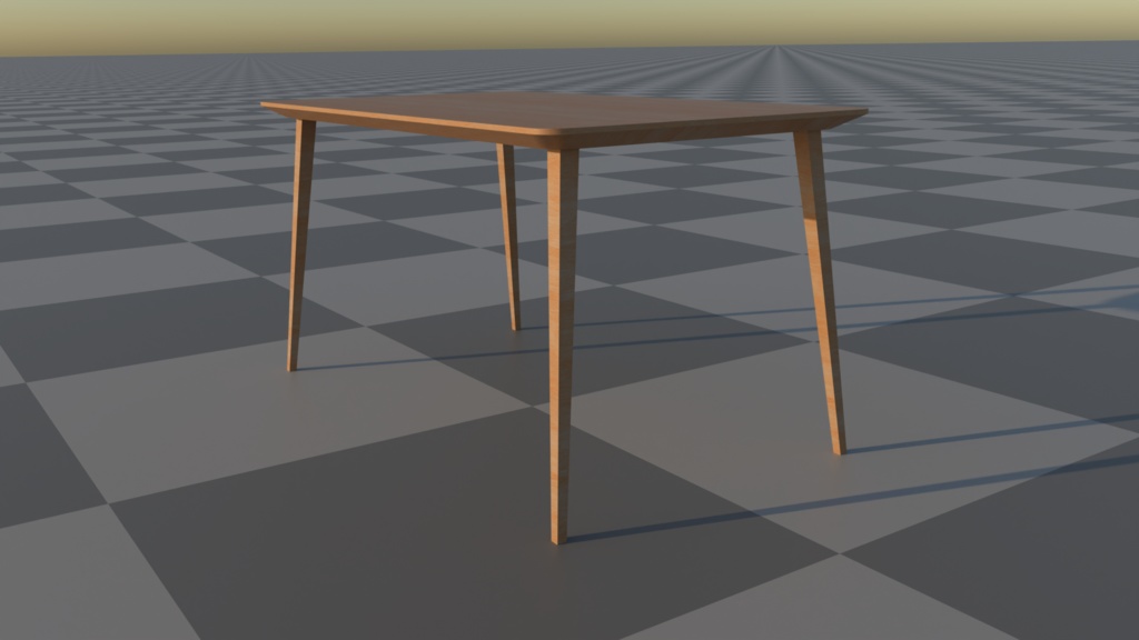 テーブル/Table 3Dモデル【無料】