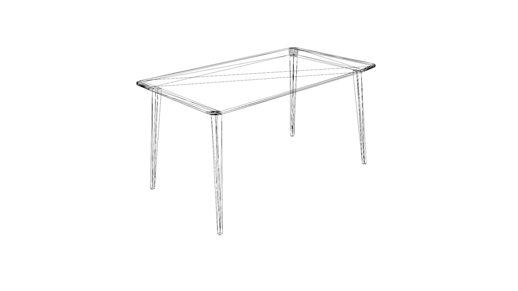 テーブル/Table 3Dモデル【無料】