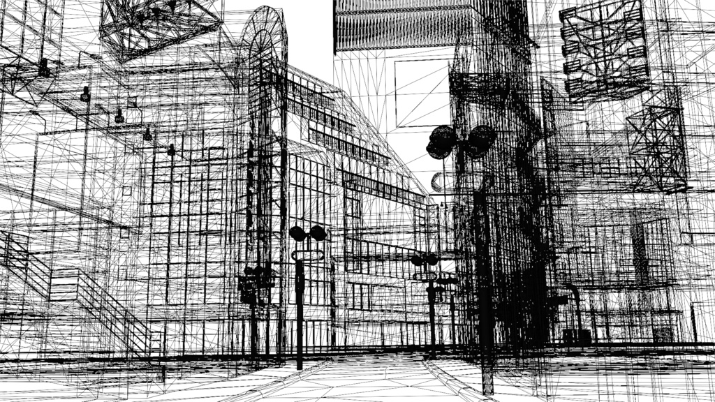 渋谷センター街/CenterGai 3Dモデル