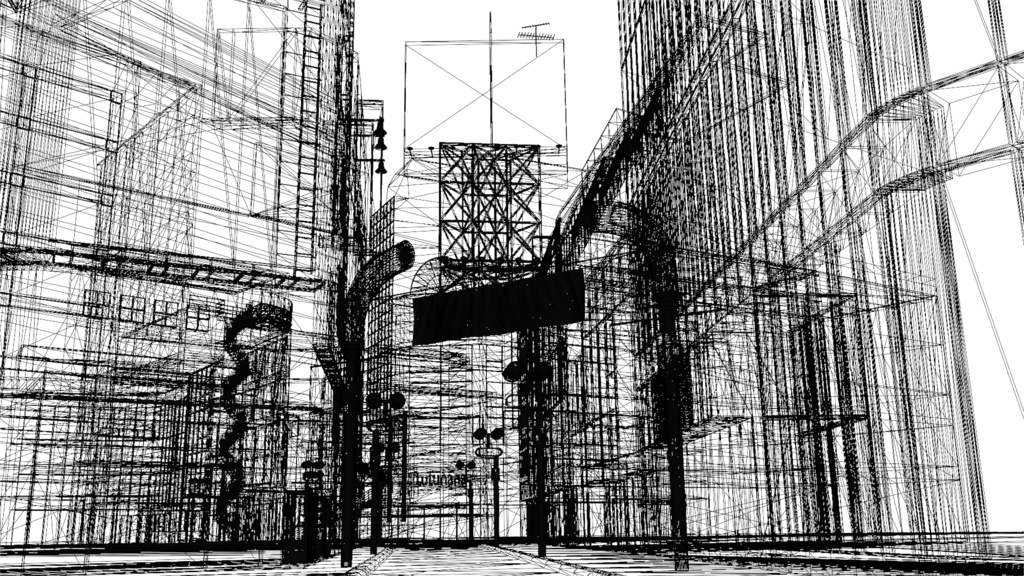 渋谷センター街/CenterGai 3Dモデル