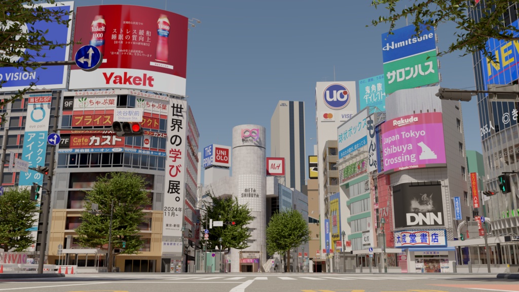 渋谷スクランブル交差点/META-SHIBUYA | 映像作品向け背景3Dモデル