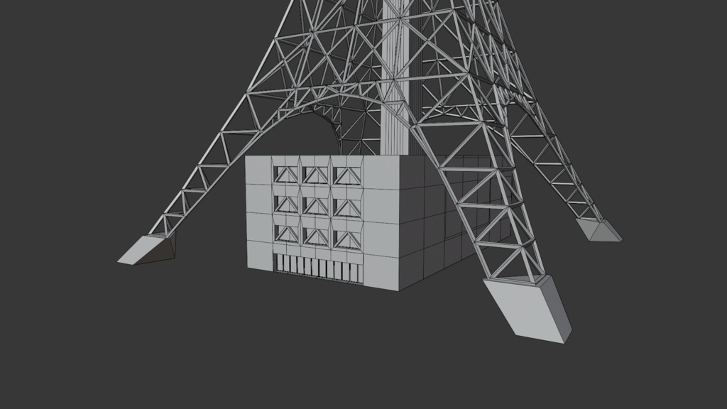 東京タワー3Dモデル | 映像作品向け背景3Dモデル