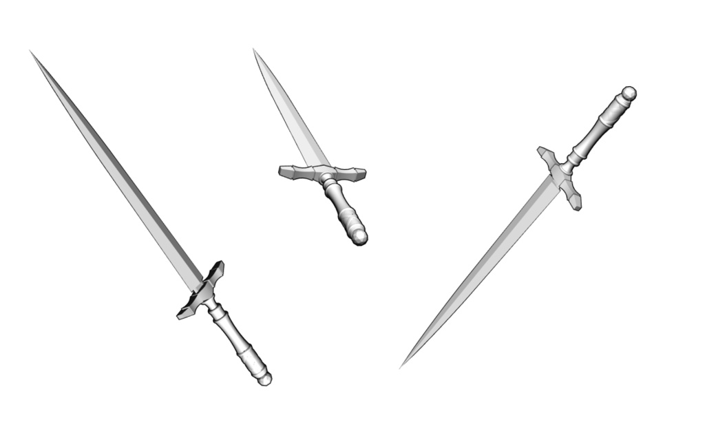 【漫画用3D】ダガー