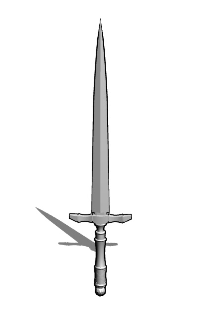 【漫画用3D】ダガー