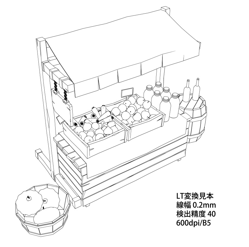 【漫画用3D】ファンタジー風野菜屋の屋台