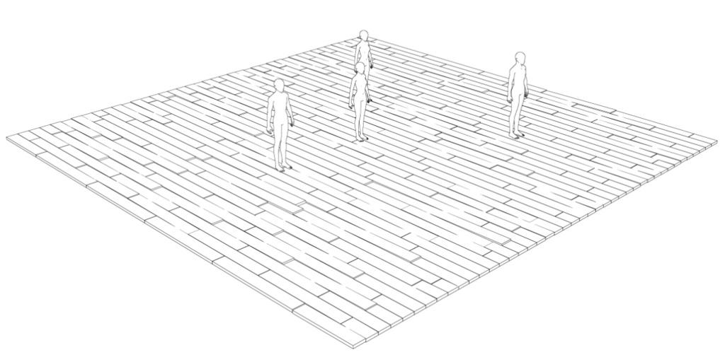 【漫画用3D】歪み床・フローリング&タイルセット