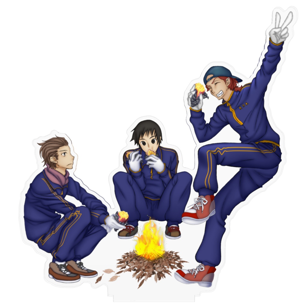 静希草十郎＆槻司鳶丸＆木乃美芳助アクリルフィギュア