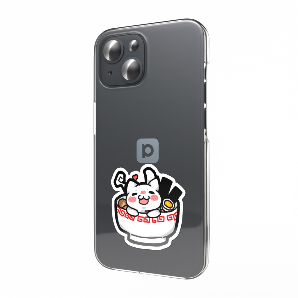 ねこラーメンスマホステッカー